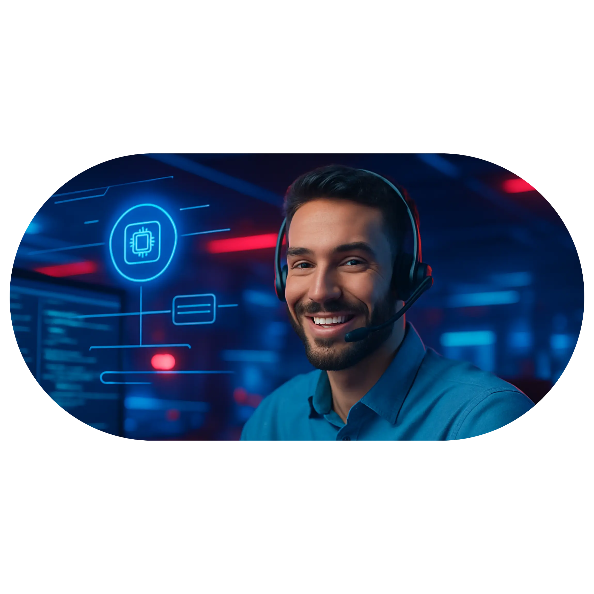 Outsource 24/7 technical support and product assistance for electronics and SaaS with NexGen Agency’s Tier 1 helpdesk services NexGen technical support outsourcing team at work