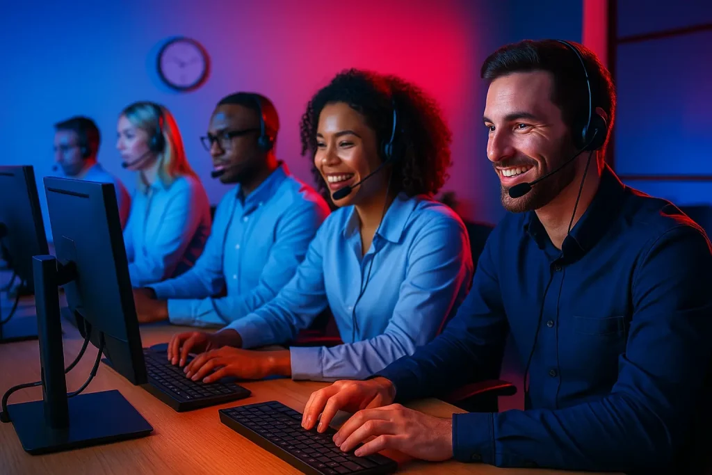 Outsource Tier 1 technical support with NexGen Agency’s 24/7 helpdesk trained in Zendesk Salesforce and custom platforms Ensure round-the-clock assistance with NexGen Agency’s helpdesk teams trained on your tools and ticketing systems